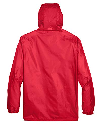 Officially Licensed LIFEGUARD Mens and Womens Unisex Fit Zipper-up Windbreaker Water Resistant Rain Jacket with Hood (M)