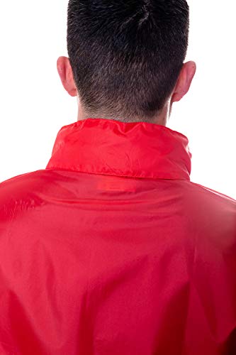 Officially Licensed LIFEGUARD Mens and Womens Unisex Fit Zipper-up Windbreaker Water Resistant Rain Jacket with Hood (M)