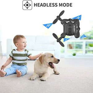 Foldable Mini Drone for Kids Toys,V2 Nano Pocket RC Quadcopter for Beginners Gift,with 3 Batteries,Altitude Hold, Headless Mode,3D Flips, One Key Return,3 Speed Modes,Easy Fly