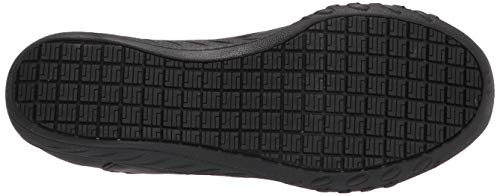 Skechers Women's Slip on Bungee Gore Food Service Shoe, Black, 7.5