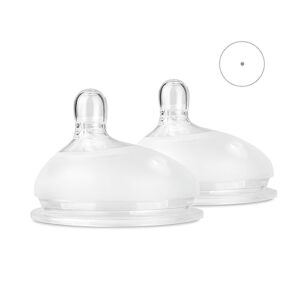 Olababy Gentle Bottle Silicone Replacement Nipple 2 Pack (0-3 Months/Preemie Flow)