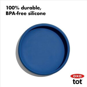 OXO Tot Silicone Plate Navy