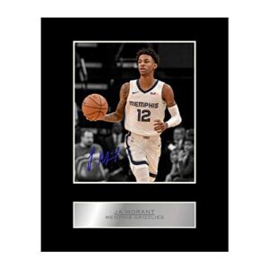 iconic pics ja morant print signed mounted photo display #01 printed autograph picture print