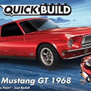 Airfix Quickbuild Ford Mustang GT 1968 Red Brick Building Plastic Model Kit Car J6035