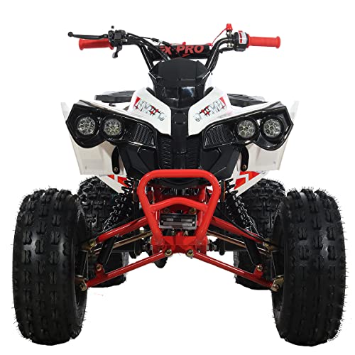 X-PRO Storm 125 125cc ATV Quad Adults ATV 4 Wheelers Youth 4 wheeler ATVs Big Boys ATVs Quads (Red)