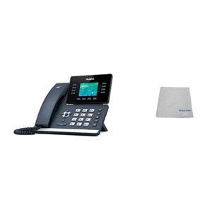 yealink sip-t54w ip touch screen sip phone with power supply and global teck microfiber cloth