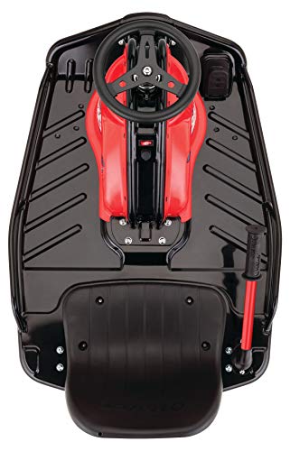 Razor Crazy Cart - 24V Electric Drifting Go Kart - Variable Speed, Up to 12 mph, Drift Bar for Controlled Drifts, One Size, Black/Red