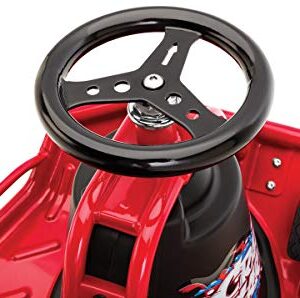 Razor Crazy Cart - 24V Electric Drifting Go Kart - Variable Speed, Up to 12 mph, Drift Bar for Controlled Drifts, One Size, Black/Red