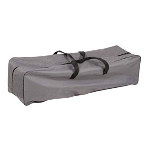 MacSports C932S-129 Padded Cushion Outdoor Folding Lounge Patio Club Chair, Gray