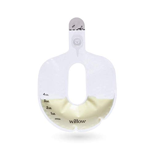 Willow Pump Spill-Proof Breast Milk Bags, 48 Count | Holds 4 oz. Per Bag | Self-Sealing Storage Bags, Recyclable & BPA Free | Breast Feeding Essential for The Willow Pump