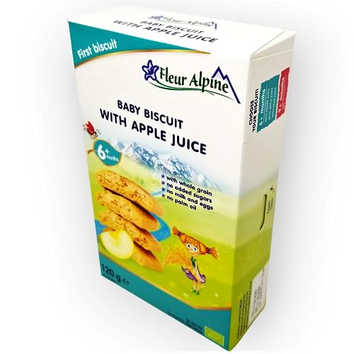 Fleur Alpine Baby Cookies with Apple Juice from 6 months 150g From Europe