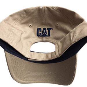 Caterpillar Equipment Machinery Flag Patch Khaki Cap/Hat