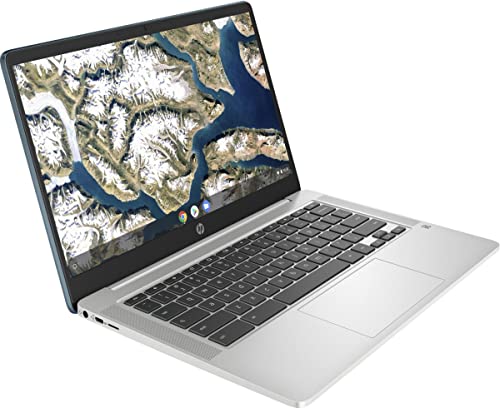 HP Chromebook 14-inch HD Touchscreen Laptop, Intel Celeron N4000, 4 GB RAM, 32 GB eMMC, Chrome (14a-na0030nr, Mineral Silver)