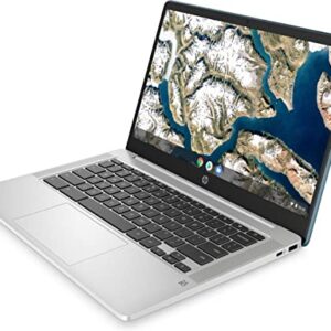 HP Chromebook 14-inch HD Touchscreen Laptop, Intel Celeron N4000, 4 GB RAM, 32 GB eMMC, Chrome (14a-na0030nr, Mineral Silver)