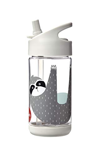 3 Sprouts Water Bottle – Kids Small 12oz. Plastic Spout Water Bottle - Sloth