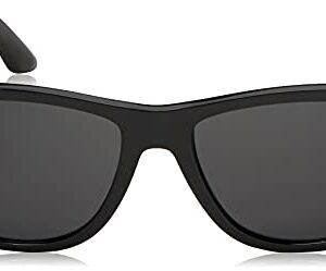 Polo Ralph Lauren Men's PH4162 Square Sunglasses, Shiny Black/Grey, 54 mm