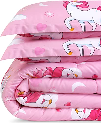 Utopia Bedding - Comforter Bedding Set with 2 Pillow Cases - 3 Piece Soft Brushed Microfiber Kids Bedding Set for Boys/Girls - Machine Washable, Unicorn, Twin