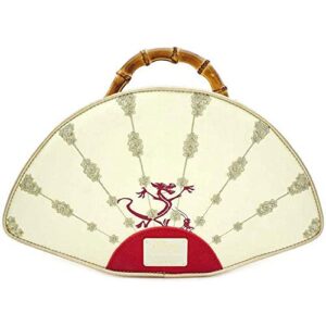 Loungefly Mulan Bamboo Fan Handbag, Red, Standard