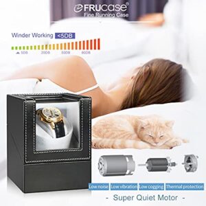 FRUCASE Watch Winder for Automatic Watches Watch Box Automatic Winder Japanese Motor with Battery Option