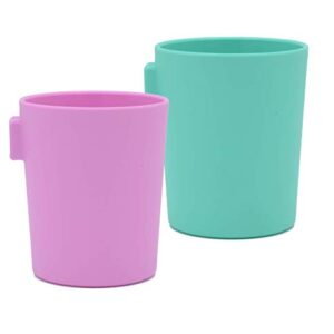 EZTOTZ EZCUP Magnetic Fridge Cups For Kids - USA Made Open Top Toddler Cups For Independent Drinkers - Hanging Plastic Kids Cup For Fridges or Water Coolers - Safe & Non-Toxic