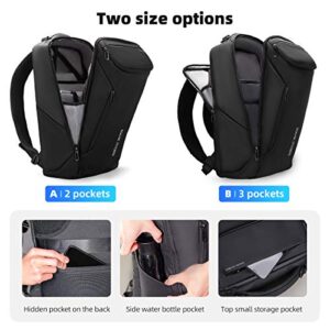 Muzee Business Backpack,Waterproof bag for Travel Flight Fits 17.3Inch Laptop With USB Charging Plug