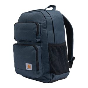 Carhartt 27L Single-Compartment Backpack, Durable Pack with Laptop Sleeve and Duravax Abrasion Resistant Base, Navy, Medium