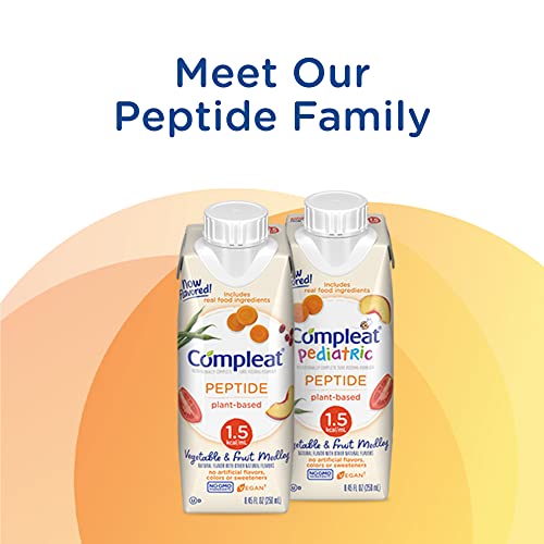 Compleat Peptide 1.5 Tube Feeding Formula, Unflavored, 8.45 FL OZ (Pack of 24)