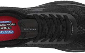 Skechers Women's Slip on Athletic Food Service Shoe, Black, 11