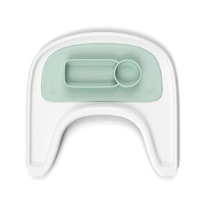 ezpz by stokke placemat, soft mint - fits stokke tray for tripp trapp - helps prevent messy mealtimes - durable, convenient, dishwasher & microwave safe - 100% silicone