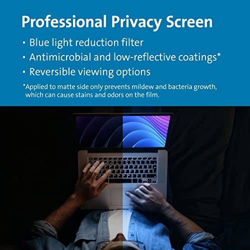 Kensington MagPro™ Magnetic Laptop Privacy Screen 14 inch Compatible with HP Elitebook Dell Xps Lenovo Thinkpad X1 T14, Removable 16:9 Laptop Privacy Filter, Anti-Glare, Blue Ray Reduction(K58352WW)