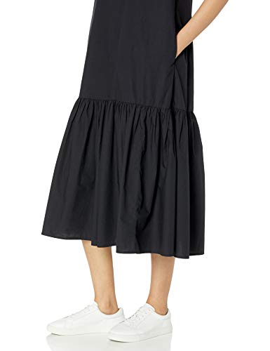 The Drop Women's Ilana Sleeveless Wide Hem Maxi Dress, Black, 3X Plus Size