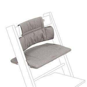 stokke tripp trapp classic cushion, icon grey - pair with tripp trapp chair & high chair for support and comfort - machine washable - fits all tripp trapp chairs