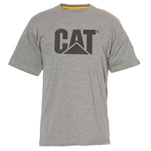 caterpillar men's cat logo hashtag summerweight short sleeve tee, machine, xl