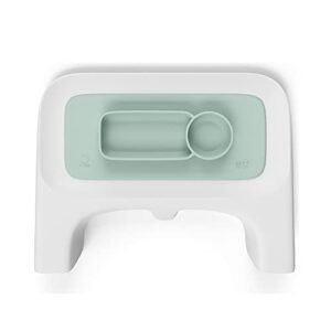 ezpz by stokke placemat for clikk tray, soft mint - perfectly fits stokke clikk high chair tray - helps prevent messy mealtimes - durable, convenient, dishwasher & microwave safe - 100% silicone
