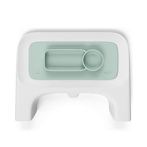 ezpz by Stokke Placemat for Clikk Tray, Soft Mint - Perfectly Fits Stokke Clikk High Chair Tray - Helps Prevent Messy Mealtimes - Durable, Convenient, Dishwasher & Microwave Safe - 100% Silicone