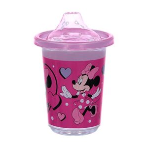 Minnie Mouse Dinner Set Box with Plate, Bowl, and Spill-Free Training Cup For Kids - Cute and Fun Disney Baby BPA Free Plastic Dinnerware Set Featuring Minnie Mouse for Boys and Girls - 3 Pieces Set
