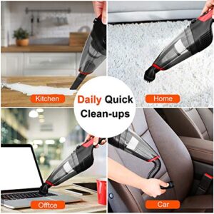 Fityou Handheld Vacuum Cleaner Cordless, Rechargeable (USB Charge), Powerful Suction Cleaner, Portable Hand Vacuum for Pet Hair Home and Car Cleaning, Wet & Dry