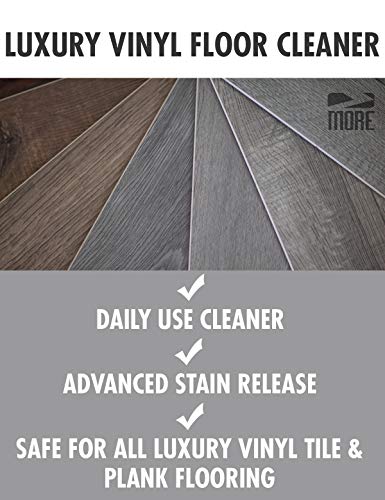 MORE Luxury Vinyl Floor Cleaner - Water-Based Surface Care Concentrate - For Kitchen and Bathroom Floors - Daily No-Rinse Cleaner - Unscented - pH Neutral - 32oz