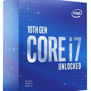 Intel Core i7-10700KF Desktop Processor 8 Cores up to 5.1 GHz Unlocked Without Processor Graphics LGA1200 (Intel 400 Series chipset) 125W