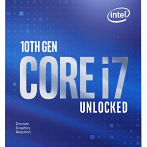 Intel Core i7-10700KF Desktop Processor 8 Cores up to 5.1 GHz Unlocked Without Processor Graphics LGA1200 (Intel 400 Series chipset) 125W