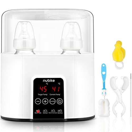 Milk Warmer for Baby, Bottle Warmer for Breastmilk Thawing, Bottle Steril-izer, Food Steamer, Water Warmer for Formula, LCD Display Accurate Temperature Adjustment, 24H Constant Mode