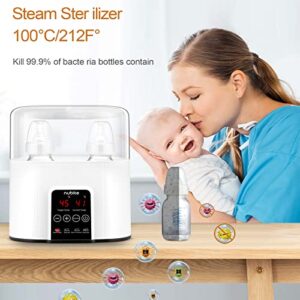 Milk Warmer for Baby, Bottle Warmer for Breastmilk Thawing, Bottle Steril-izer, Food Steamer, Water Warmer for Formula, LCD Display Accurate Temperature Adjustment, 24H Constant Mode