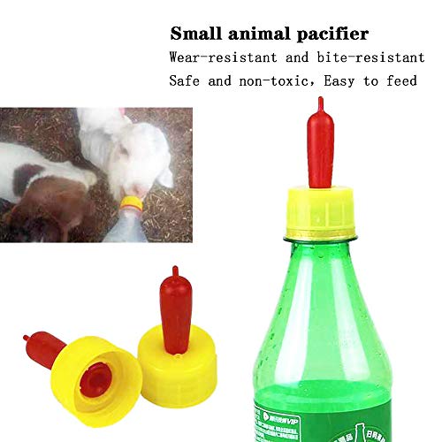 10 PCS Pritchard Nipples Small Animal Milk Drink Nipple Soft Rubber Pacifier for Feeding Sheep Goat Lamb Pup Dog Kids