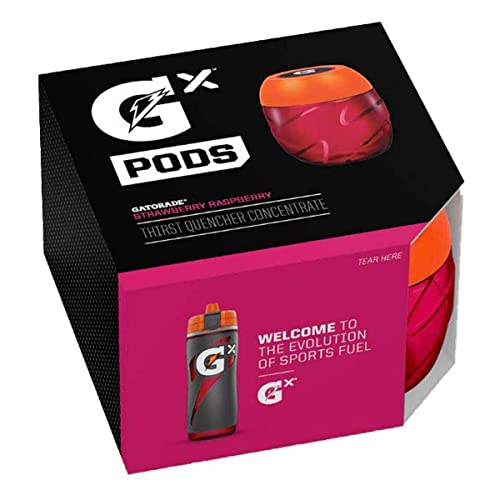 Gatorade GX Pods, Strawberry Raspberry, 3.25oz Pods (16 Pack), One Size