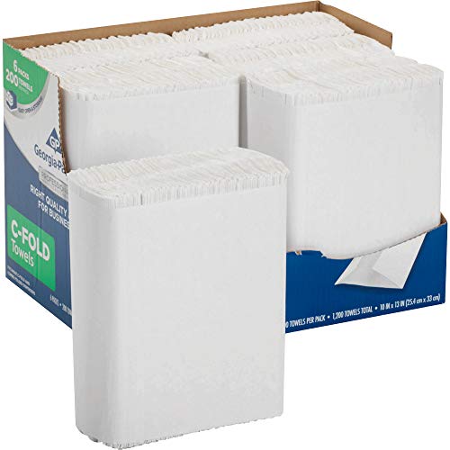 Georgia-Pacific Professional Series Pro C-Fold Convenience Pack Paper Towel, 10.10" x 12.70", White