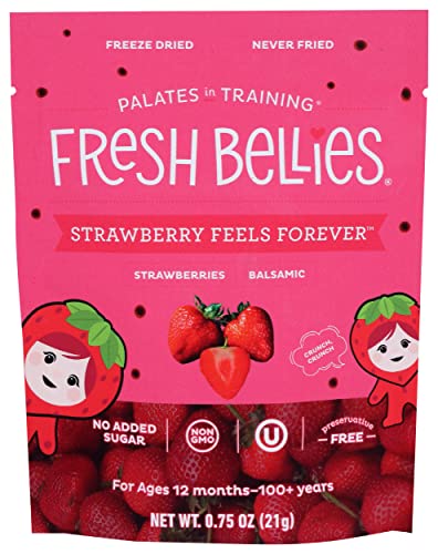 FRESH BELLIES Strawberry Feels Forever Strawberries and Balsamic Snack, 0.75 OZ