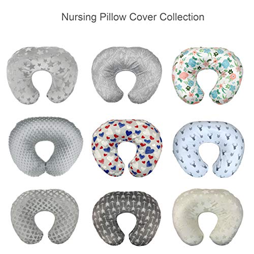 Artebona KiddyKlouds Nursing Pillow Slipcover - Breastfeeding Pillow Cover. Minky Fabric (Lavender)