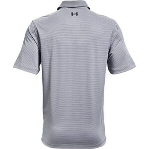 Under Armour Men's Performance Stripe Golf Polo , Steel (035)/Pitch Gray, Small