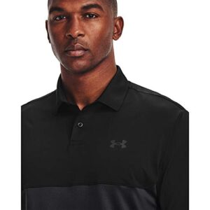 Under Armour Men's Performance Golf Polo 2.0 Colorblock , Black (006)/Jet Gray , X-Large