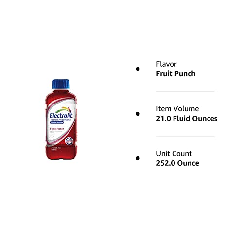 Electrolit 21oz Hydration Beverage Drink w/ Electrolytes - Pack of 12 (Fruit Punch)